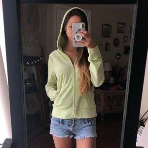 Green Velvet Aloha Juicy Couture Hoodie Jacket